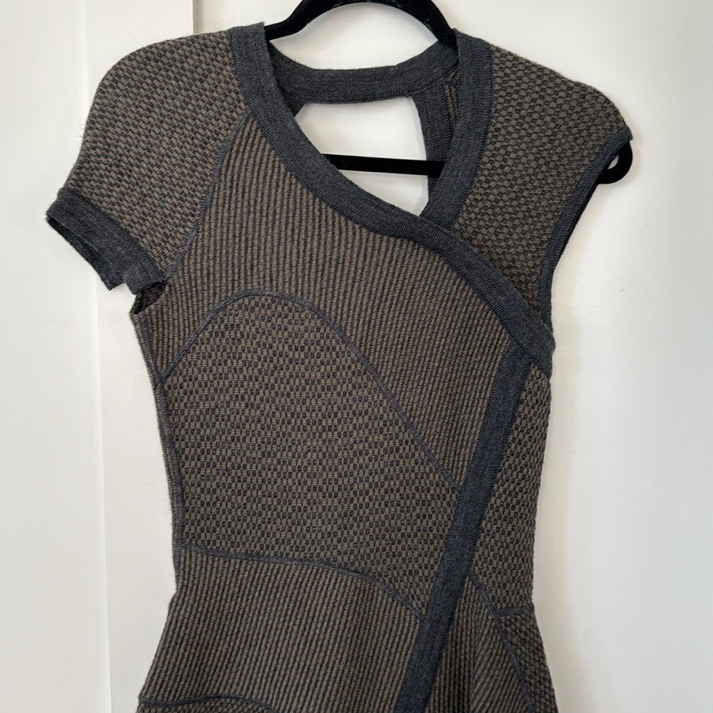 Yigal Azrouël Wool Mini Dress Size M - Picture 3 of 11